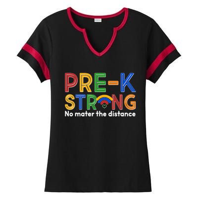 Pre-K Strong No Matter The Difference Wi-fi  Ladies Halftime Notch Neck Tee