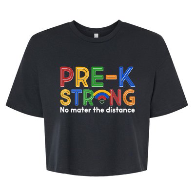 Pre-K Strong No Matter The Difference Wi-fi  Bella+Canvas Jersey Crop Tee