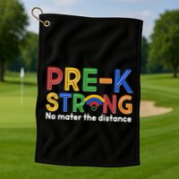 Pre-K Strong No Matter The Difference Wi-fi  Golf Towel