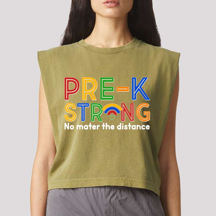 Pre-K Strong No Matter The Difference Wi-fi  Garment-Dyed Women's Muscle Tee