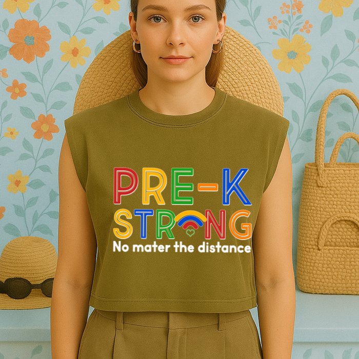 Pre-K Strong No Matter The Difference Wi-fi  Garment-Dyed Women's Muscle Tee