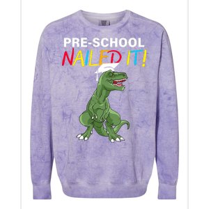 Pre-School Nailed It Dinosaur Colorblast Crewneck Sweatshirt