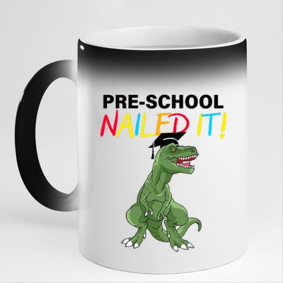 Pre-School Nailed It Dinosaur 11oz Black Color Changing Mug