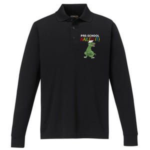 Pre-School Nailed It Dinosaur Performance Long Sleeve Polo