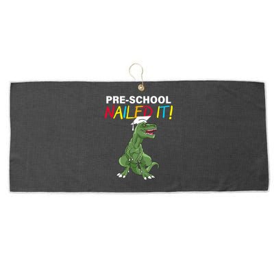 Pre-School Nailed It Dinosaur Large Microfiber Waffle Golf Towel