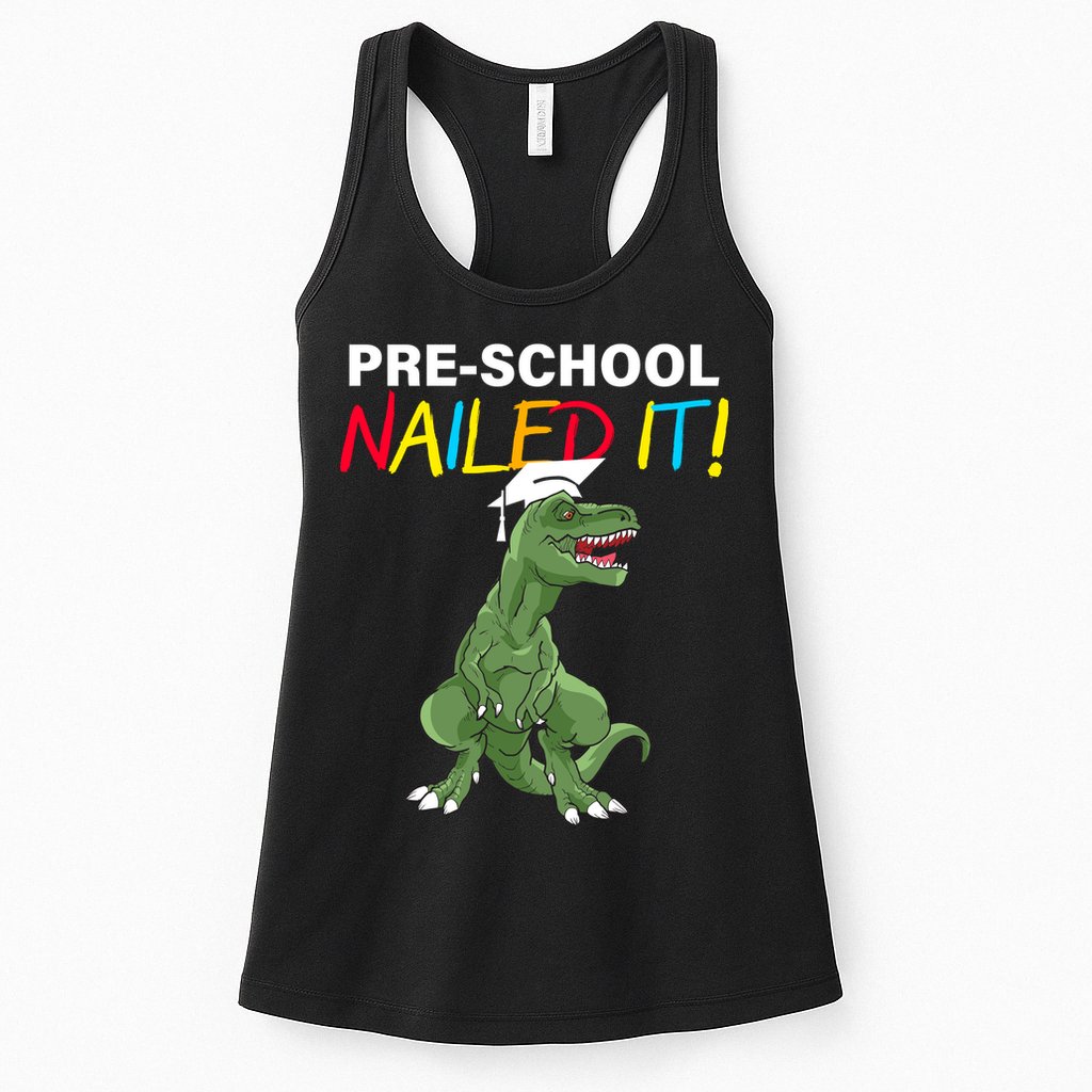 Pre-School Nailed It Dinosaur Womens Tank Top