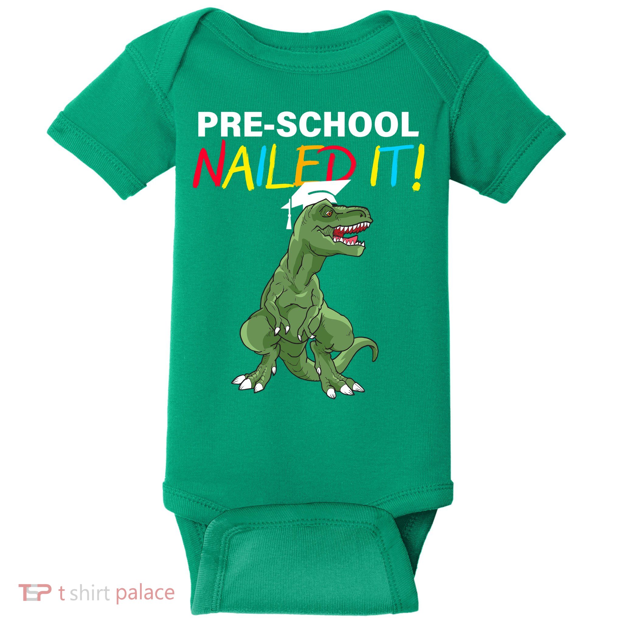 Pre-School Nailed It Dinosaur Baby Bodysuit