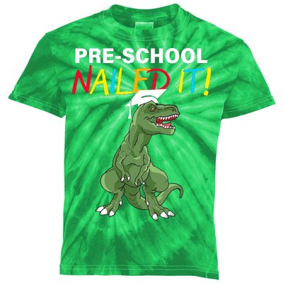 Pre-School Nailed It Dinosaur Kids Tie-Dye T-Shirt