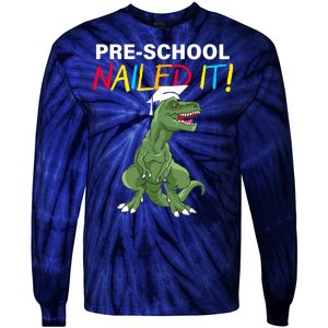 Pre-School Nailed It Dinosaur Tie-Dye Long Sleeve Shirt