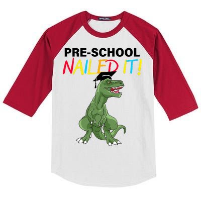 Pre-School Nailed It Dinosaur Kids Colorblock Raglan Jersey