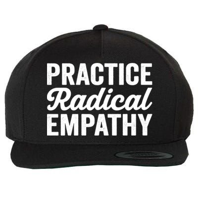 Practice Radical Empathy Equality Feminist Equal Rights Gift Wool Snapback Cap
