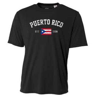 Puerto Rico Est. 1508 Puerto Rican Flag Independence Day Cooling Performance Crew T-Shirt