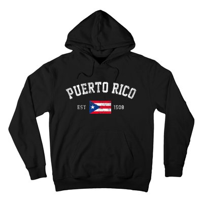 Puerto Rico Est. 1508 Puerto Rican Flag Independence Day Hoodie