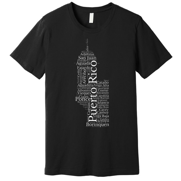 Puerto Rico El Morro Prideful Puerto Rican Cities And Towns Premium T-Shirt