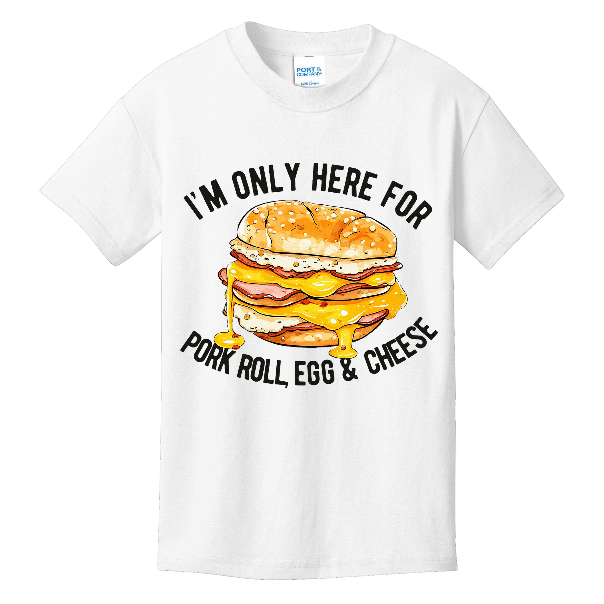 Pork Roll Egg And Cheese New Jersey Pride Nj Kids T-Shirt