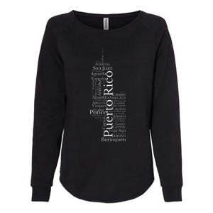 Puerto Rico El Moro Prideful Puerto Rican Cities And Towns Womens California Wash Sweatshirt