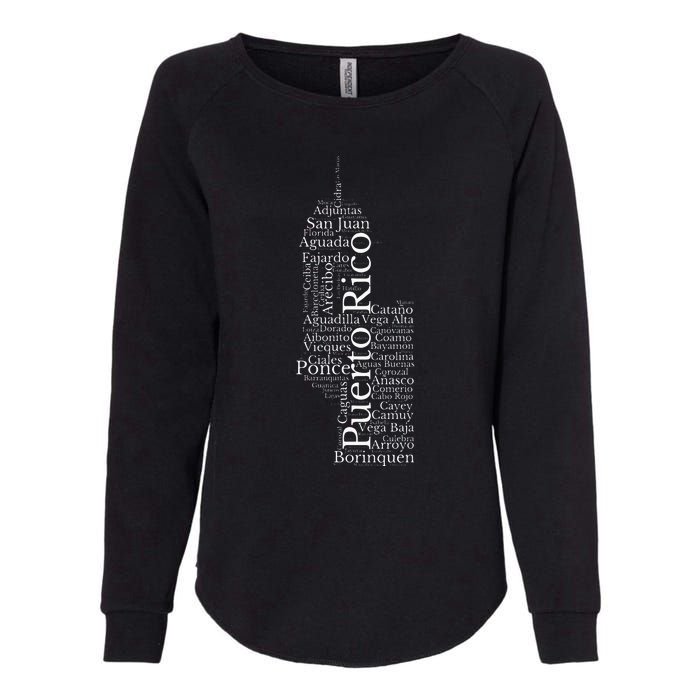 Puerto Rico El Moro Prideful Puerto Rican Cities And Towns Womens California Wash Sweatshirt