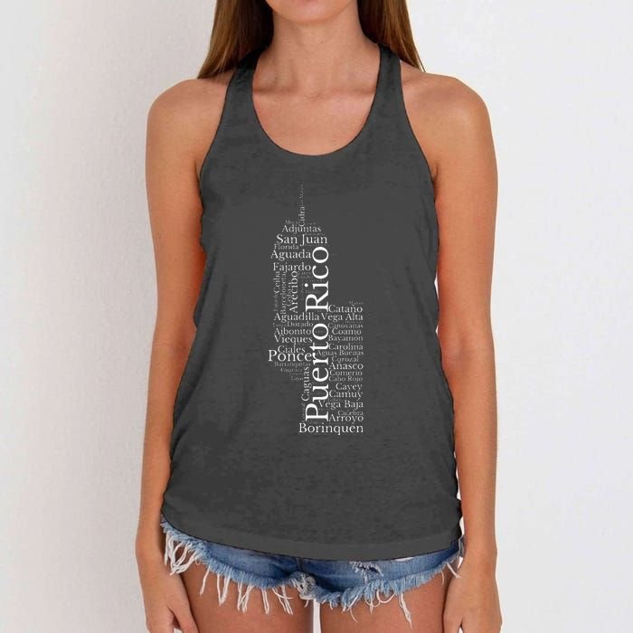 Puerto Rico El Moro Prideful Puerto Rican Cities And Towns Women's Knotted Racerback Tank