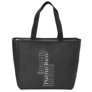 Puerto Rico El Moro Prideful Puerto Rican Cities And Towns Zip Tote Bag