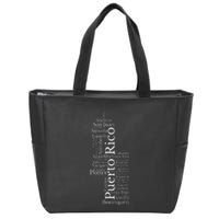 Puerto Rico El Moro Prideful Puerto Rican Cities And Towns Zip Tote Bag