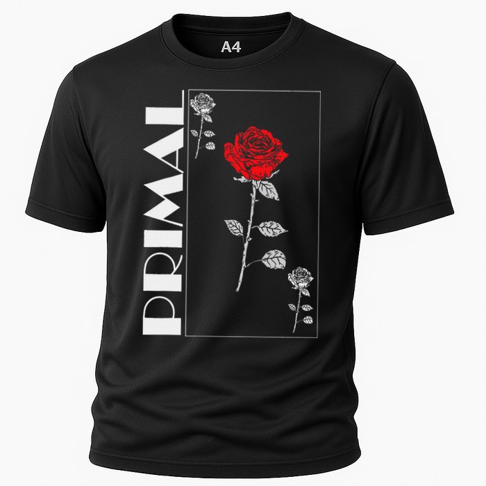 Primal Rose Empyre Floral Rose Flower Cooling Performance Crew T-Shirt