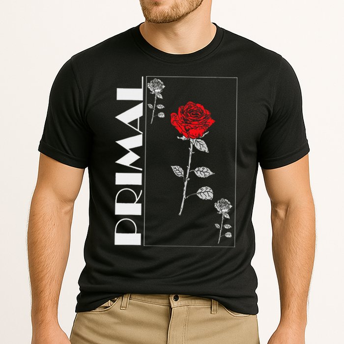 Primal Rose Empyre Floral Rose Flower Cooling Performance Crew T-Shirt