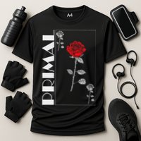 Primal Rose Empyre Floral Rose Flower Cooling Performance Crew T-Shirt
