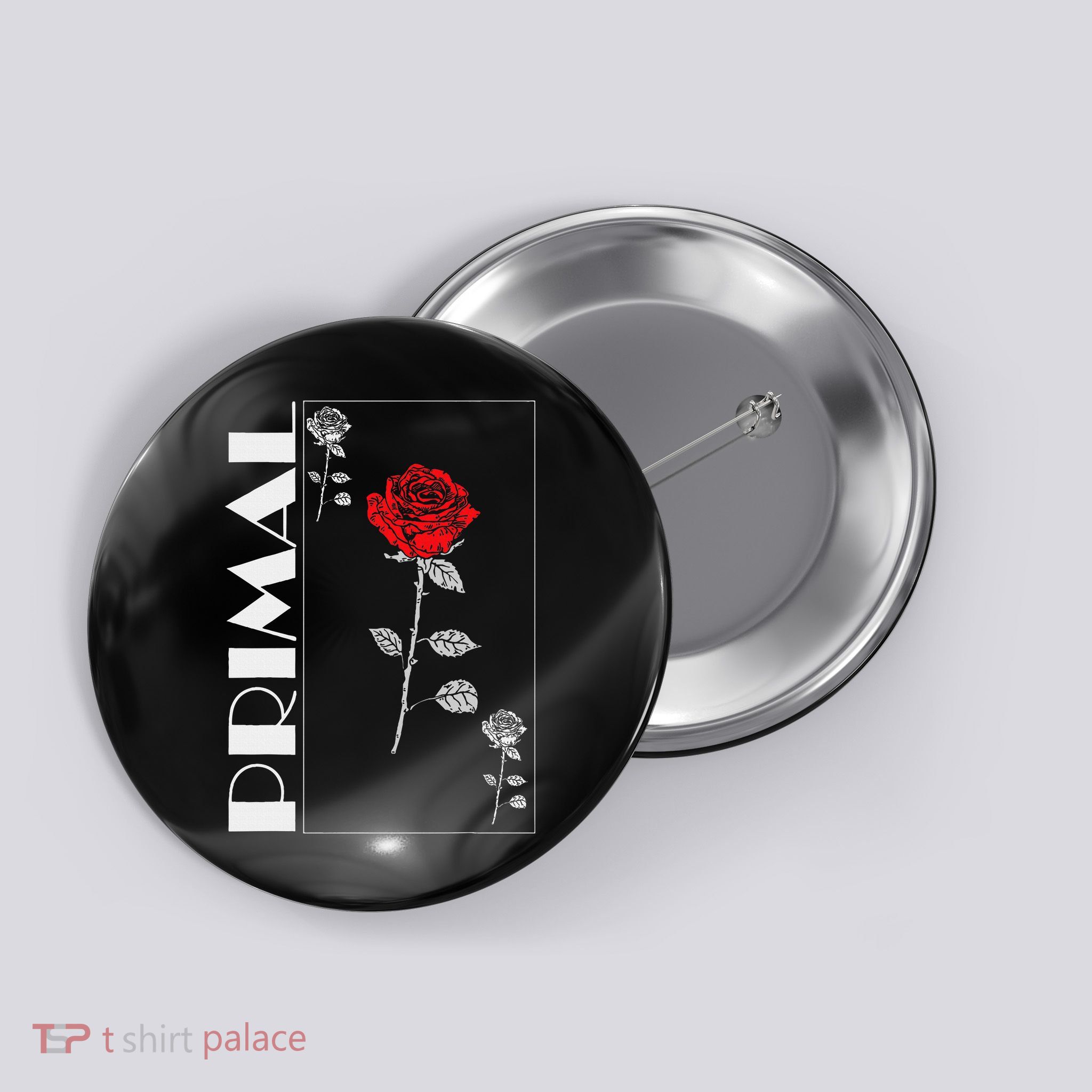 Primal Rose Empyre Floral Rose Flower Button