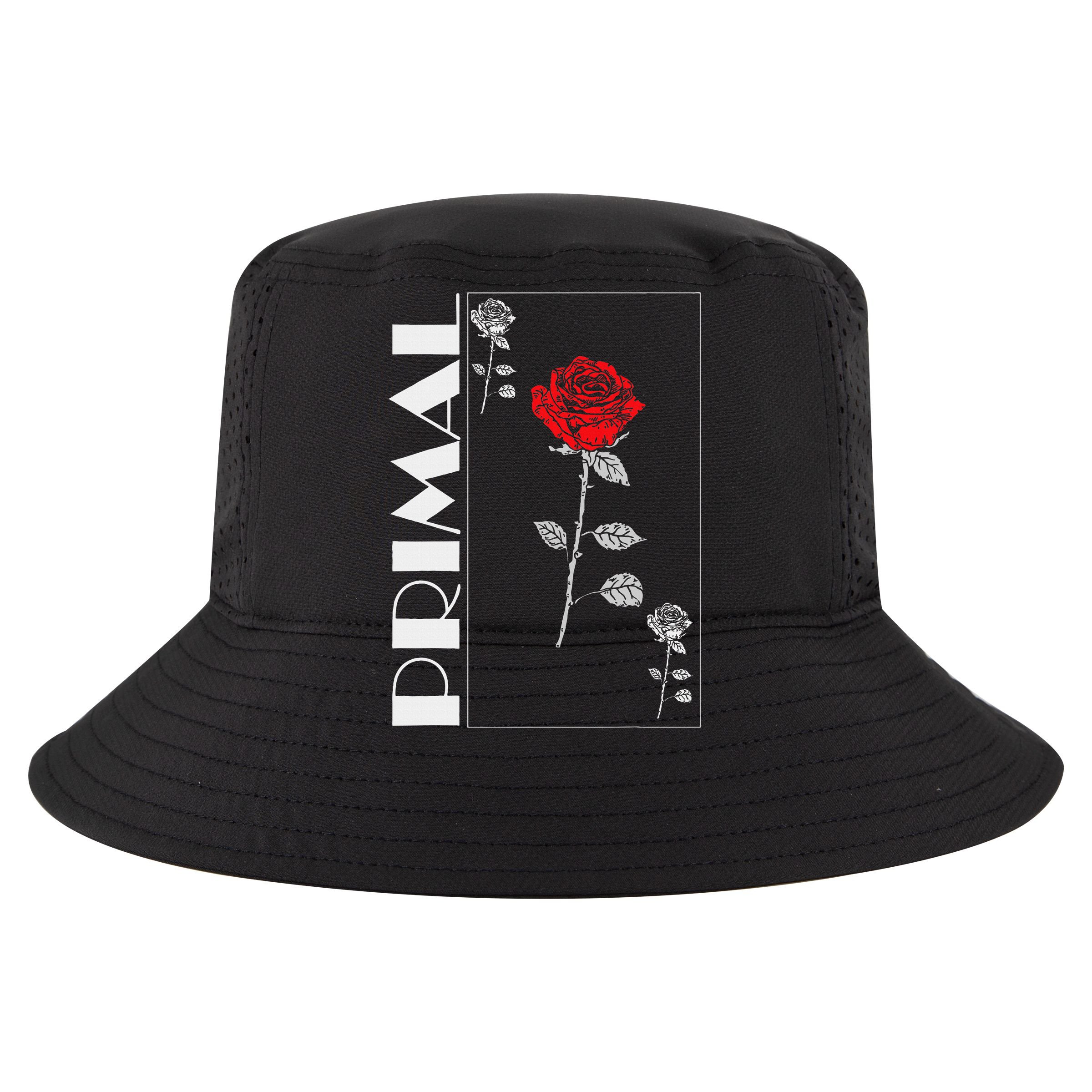 Primal Rose Empyre Floral Rose Flower Flat Bill Trucker Hat