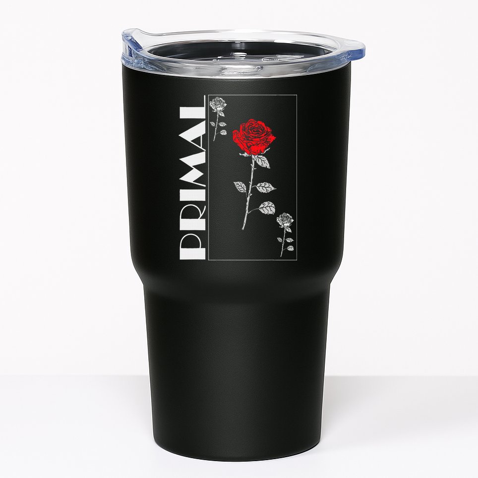 Primal Rose Empyre Floral Rose Flower Tumbler