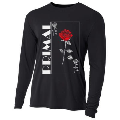 Primal Rose Empyre Floral Rose Flower Cooling Performance Long Sleeve Crew