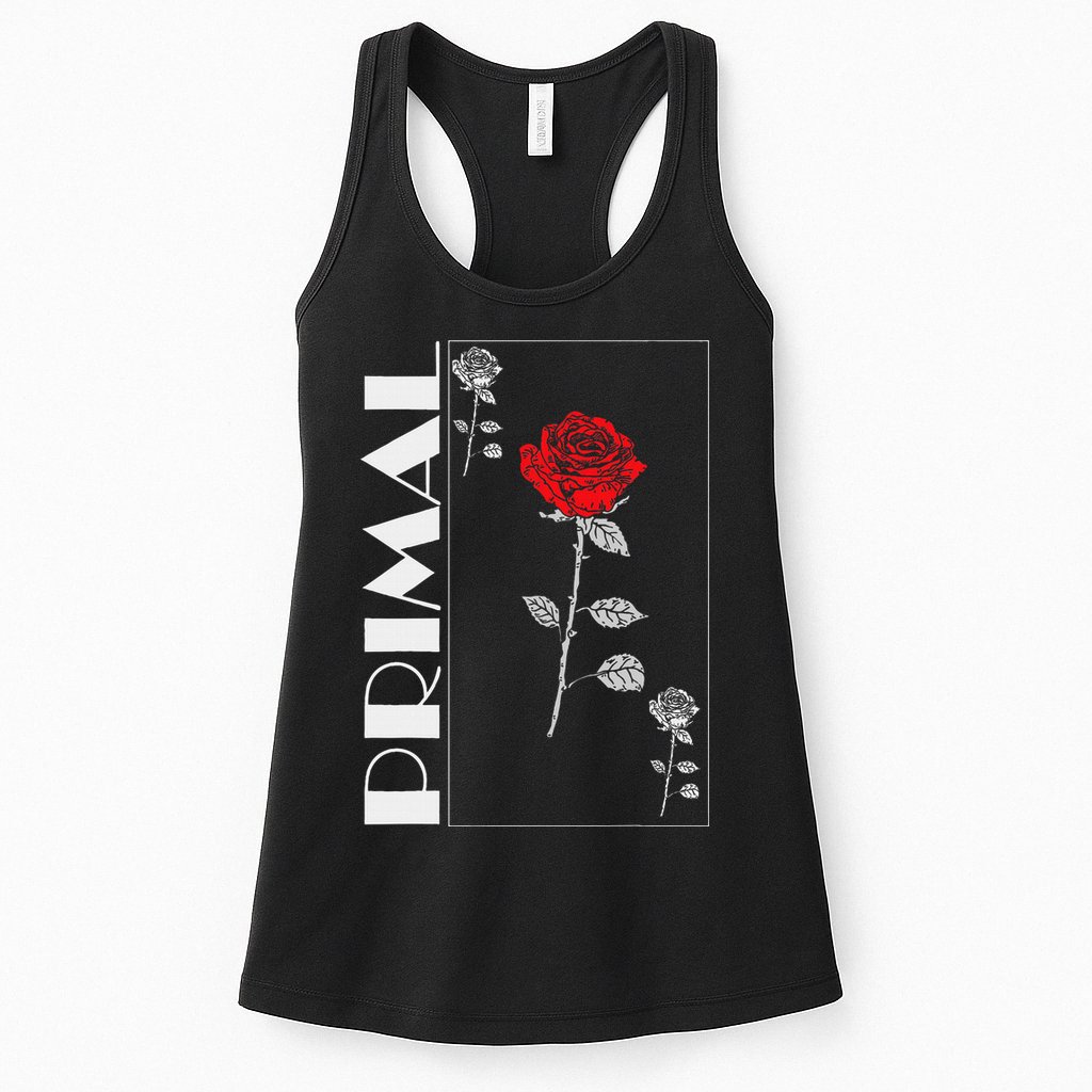 Primal Rose Empyre Floral Rose Flower Womens Tank Top