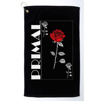 Primal Rose Empyre Floral Rose Flower Golf Towel