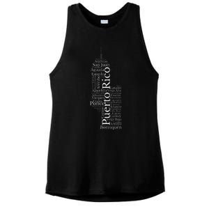 Puerto Rico El Morro Prideful Puerto Rican Cities And Towns Ladies PosiCharge Tri-Blend Wicking Tank