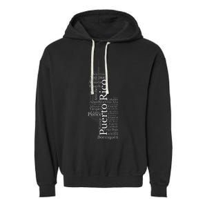 Puerto Rico El Morro Prideful Puerto Rican Cities And Towns Garment-Dyed Fleece Hoodie