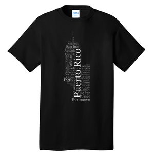 Puerto Rico El Morro Prideful Puerto Rican Cities And Towns Tall T-Shirt