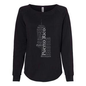 Puerto Rico El Morro Prideful Puerto Rican Cities And Towns Womens California Wash Sweatshirt