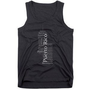 Puerto Rico El Morro Prideful Puerto Rican Cities And Towns Tank Top