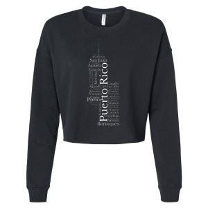 Puerto Rico El Morro Prideful Puerto Rican Cities And Towns Cropped Pullover Crew