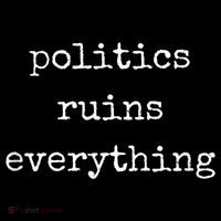 Politics Ruins Everything Funny Political Humor Tank Top