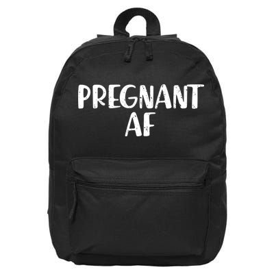 Pregnant AF 16 in Basic Backpack