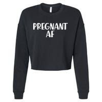 Pregnant AF Cropped Pullover Crew