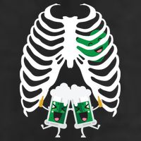 Pregnant Beer Skeleton Irish Baby 7 Panel Mesh Trucker Snapback Hat