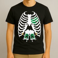 Pregnant Beer Skeleton Irish Baby T-Shirt