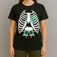 Pregnant Beer Skeleton Irish Baby T-Shirt