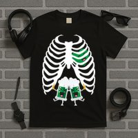 Pregnant Beer Skeleton Irish Baby T-Shirt