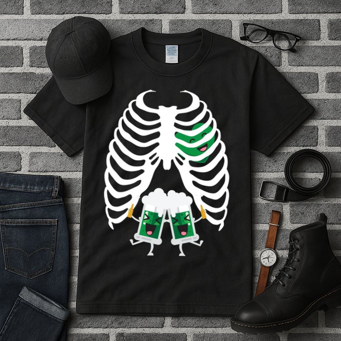 Pregnant Beer Skeleton Irish Baby Tall T-Shirt