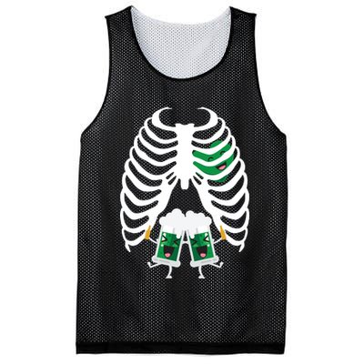 Pregnant Beer Skeleton Irish Baby Mesh Reversible Basketball Jersey Tank