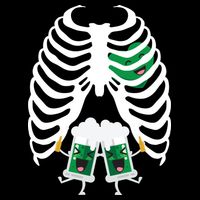 Pregnant Beer Skeleton Irish Baby Baby Bodysuit