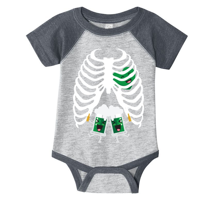 Pregnant Beer Skeleton Irish Baby Infant Baby Jersey Bodysuit